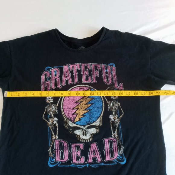 Grateful Dead dancing skeleton black band Tee Size Medium - Picture 4 of 7